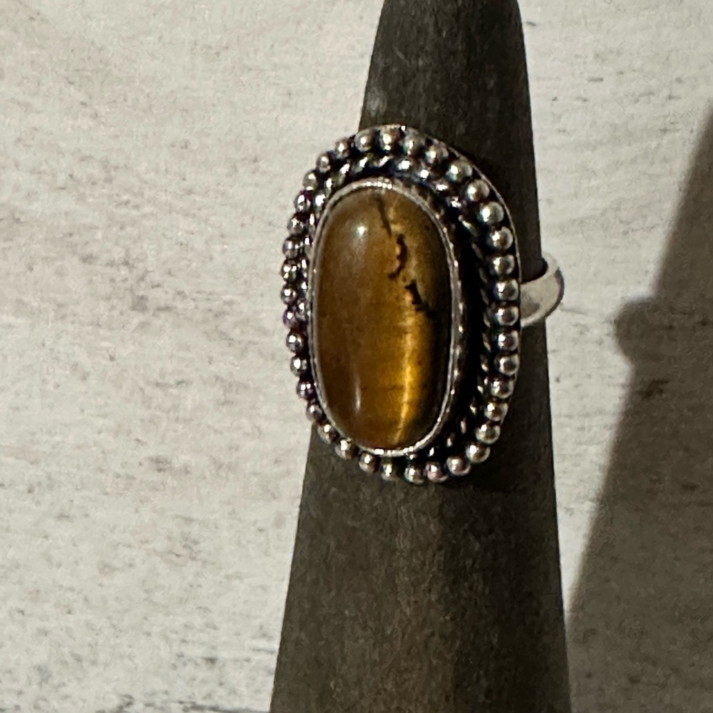 Tiger Eye Sterling Silver Ring